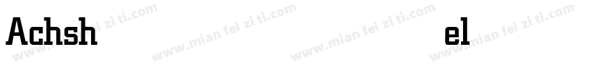 AchsheloMF Medium字体转换